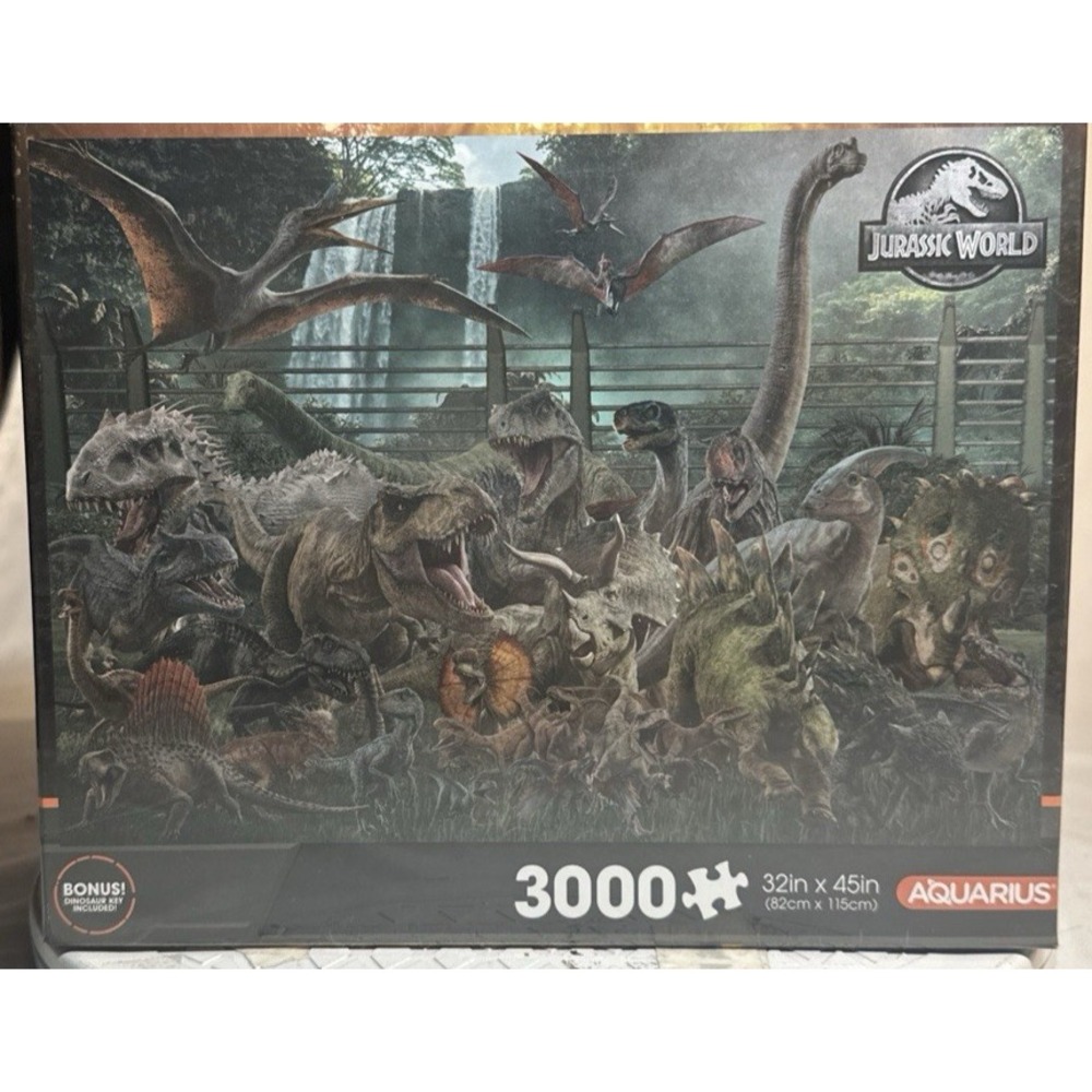 AQUARIUS Jurassic World Size Chart 3000 Piece Jigsaw Puzzle (13H)